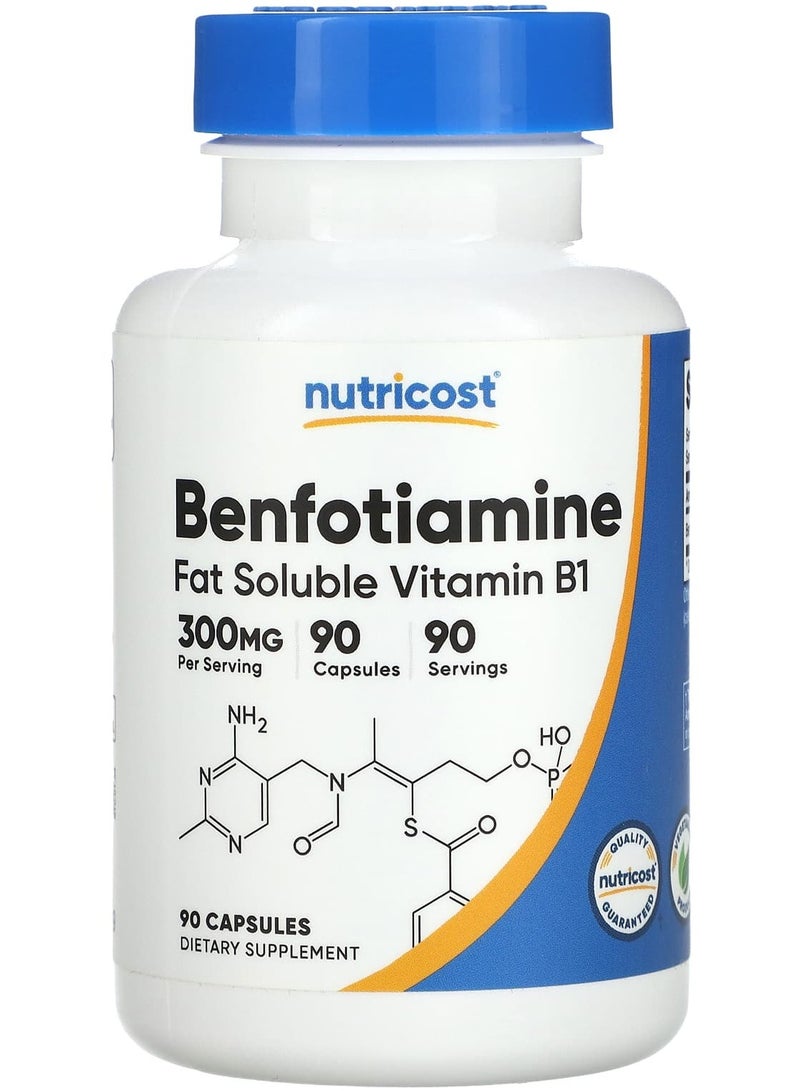 Nutricost Benfotiamine, 300 mg, 90 Capsules