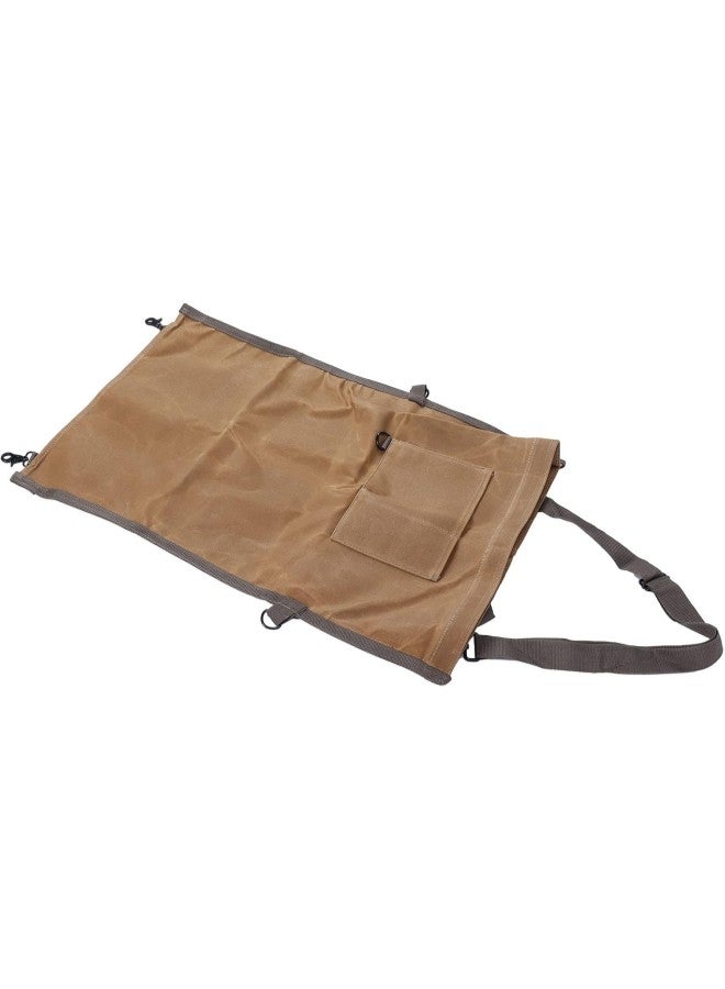 klarako Canvas Storage Bag Wet Wax Canvas Picking Apron Fruit Storage Bag for Farm and Garden Wet Wax Canvas - Image 2