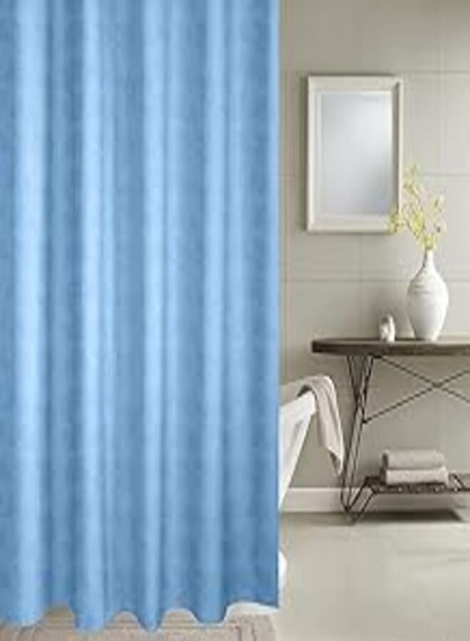 Penguin Shower Curtain - Plastic 180 * 200 cm - Baby Blue 