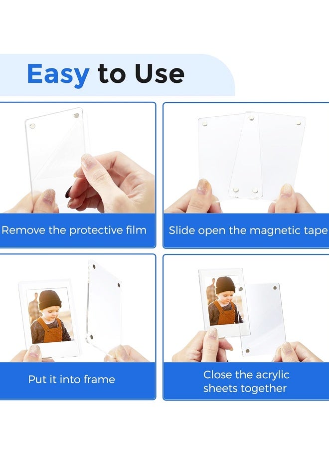 5PCS Double Sided Magnetic Acrylic Photo Frames - Image 3