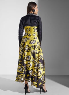 Threadz by Ajooni Embellished Shirt Insert Printed Dress  - Image 2