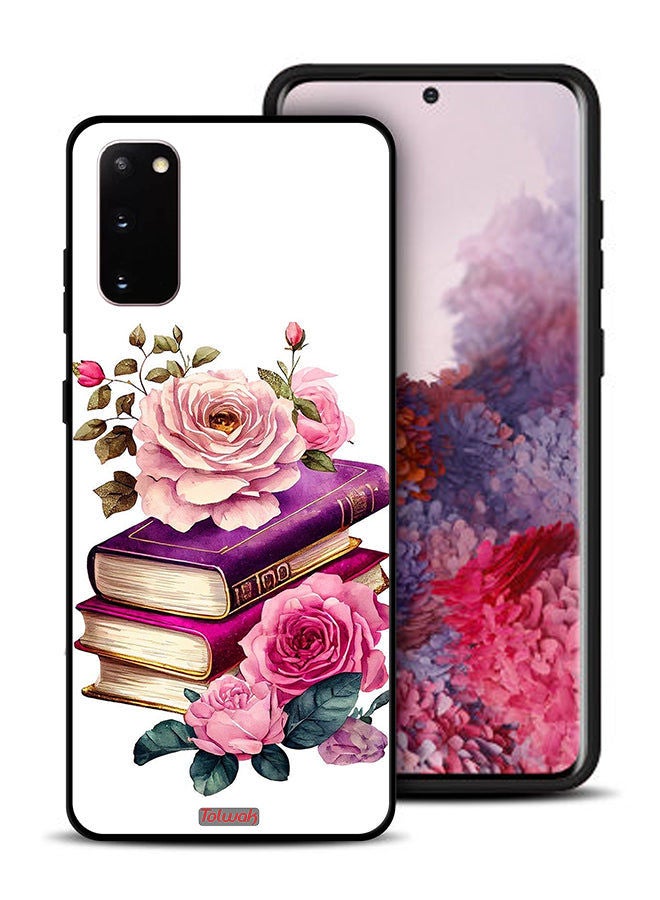 Tolwak Samsung Galaxy S20 4G Protective Case Cover Roses And Books - Image 1