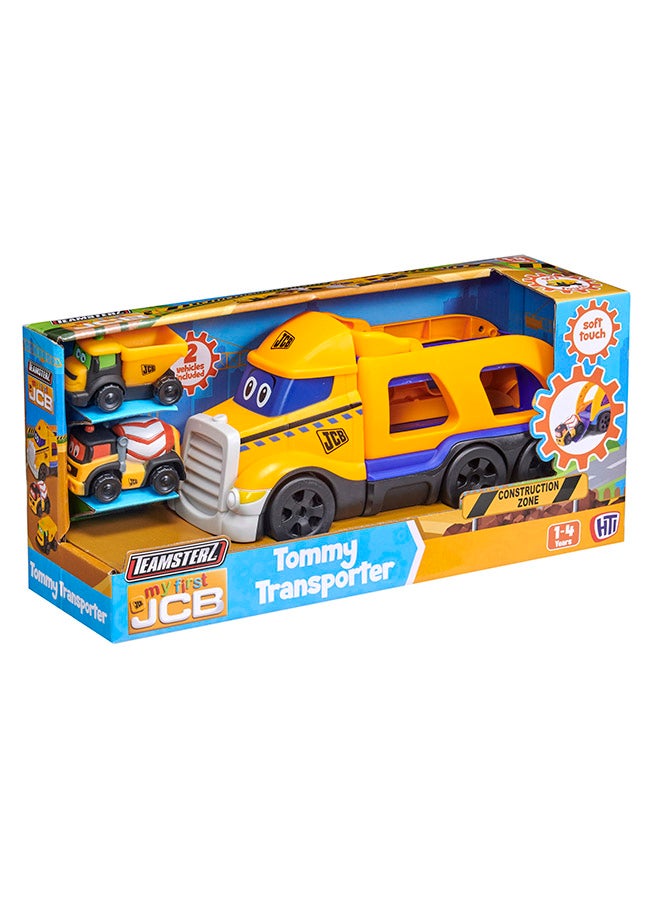 تيم ستيرز حاملة معدات البناء مع 2 من معدات البناء للصغار جي سي بي - Image 1