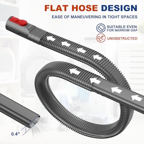 Sealegend Dryer Vent Cleaner Kit Compatible with Dyson Dryer Lint Vacuum Attachment Removes Deep Lint Adapter Compatible with Dyson V7 V8 V10 V11 V12 V15 etc Cordless Vacuum Cleaner Accessories - Image 4