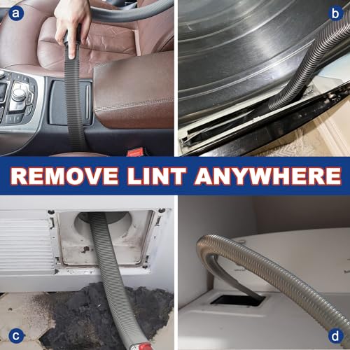 Sealegend Dryer Vent Cleaner Kit Compatible with Dyson Dryer Lint Vacuum Attachment Removes Deep Lint Adapter Compatible with Dyson V7 V8 V10 V11 V12 V15 etc Cordless Vacuum Cleaner Accessories - Image 3