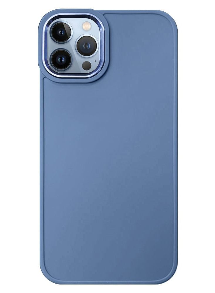 JOWAY iPhone 12 Pro Max Silicone Case Soft Ultra Slim Shockproof Back Cover 6.5 inch Blue - Image 1