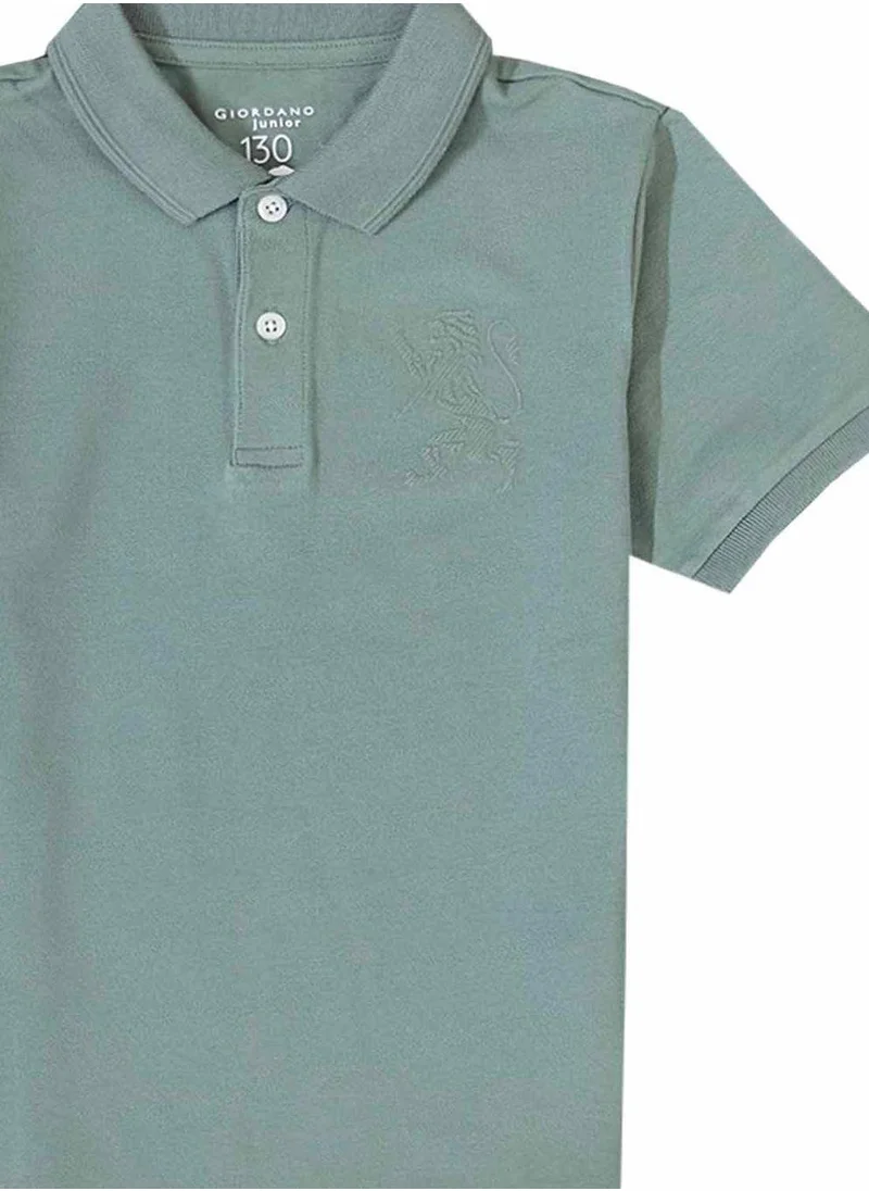 GIORDANO Junior Embroidery Short Sleeve Bold Polo