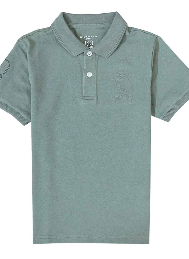 GIORDANO Junior Embroidery Short Sleeve Bold Polo