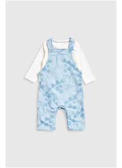mothercare Dinosaur Dungarees and Bodysuit Set  - Image 2