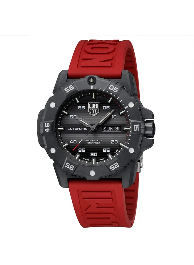 Luminox Men's Analog Round Shape Rubber Wrist Watch XS.3875 - 45 Mm