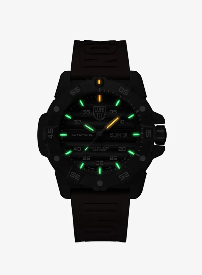 Luminox Men's Analog Round Shape Rubber Wrist Watch XS.3875 - 45 Mm