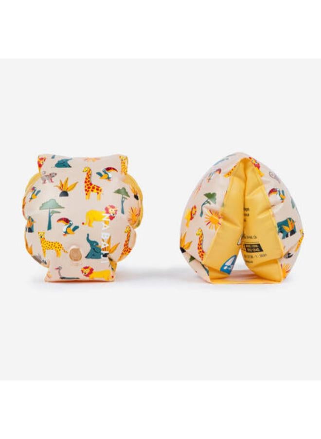 NABAIJI Kids pool armbands 11-30 kg "SAVANE" beige print  - Image 1