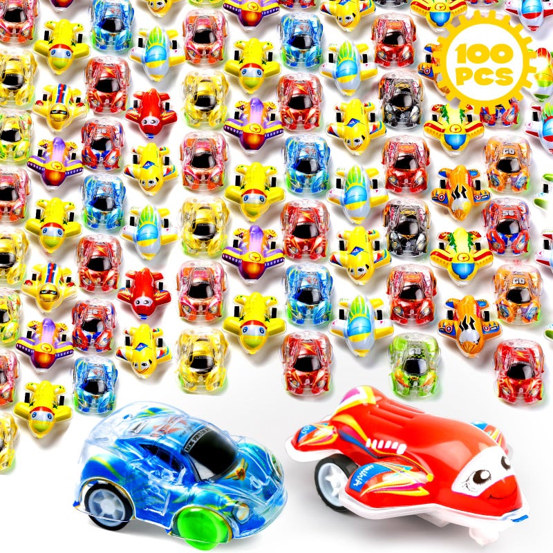 Buauty 100 Pcs Toy Cars Mini Pull Back Cars Party Favors for Kids Small Racing Car Carnival Prizes Classroom Rewards Pinata Stocking Goodie Bag Stuffers Birthday Toys for Toddler Girls Boys - Image 3