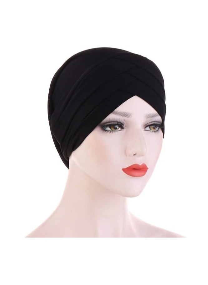 Comfortable Forehead Cross Turban Cap for Women - Lightweight, Elastic Polyester Head Wrap with Inner Hijab Hat - Ideal for Casual Wear & Chemo Patients, Hat for Hijab - pzsku/Z64E2356DFEDF889737A3Z/45/_/1736568612/7cb55fa3-5fff-4191-89db-76623f713191