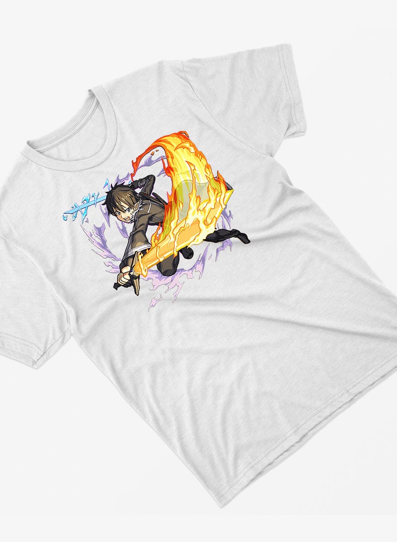 Fashion World Cotton T-shirt Printed with High-quality Anime  Sword Art - Image 2