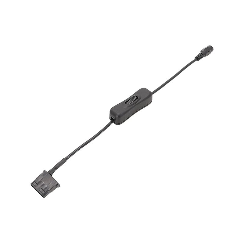 5.5x2.1mm إلى 4 دبوس Molex كابل مقسم طاقة مروحة علبة الكمبيوتر محول أسود - Image 1