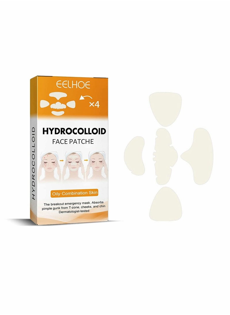 SYOSI - Hydrocolloid Face Mask for Acne, 5 Large Pimple Patches for Zit Breakouts on Nose, Chin, Forehead & Cheeks, Pore Cleansing Strips Acne Patches for All Skin Types (2 Box(40 Pcs)) - Image 1