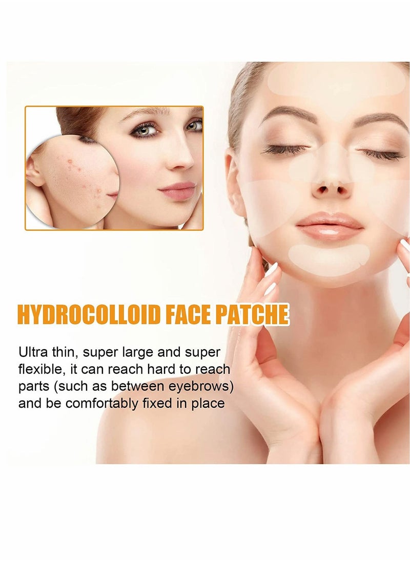 SYOSI - Hydrocolloid Face Mask for Acne, 5 Large Pimple Patches for Zit Breakouts on Nose, Chin, Forehead & Cheeks, Pore Cleansing Strips Acne Patches for All Skin Types (2 Box(40 Pcs)) - Image 1