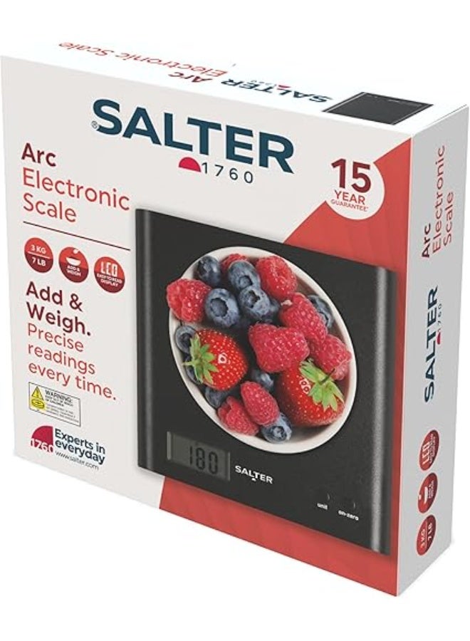 سالتر ميزان مطبخ ديجيتال – يزن حتى 3 كجم – شاشة LCD – أسود – حجم مناسب وسهل الاستخدام - Image 4