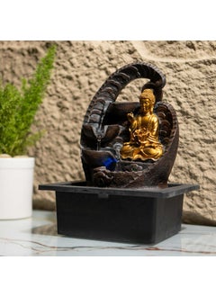 EXPLEASIA EXPLEASIA Mini Buddha Table top Water Fountain for Home and Office Living Room Decor Gift Items Home Office Decoration Item Buddha  - Image 2