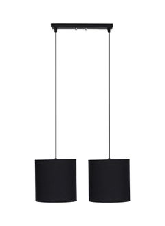 Generic Black Double Chandelier With Metal Seat 
