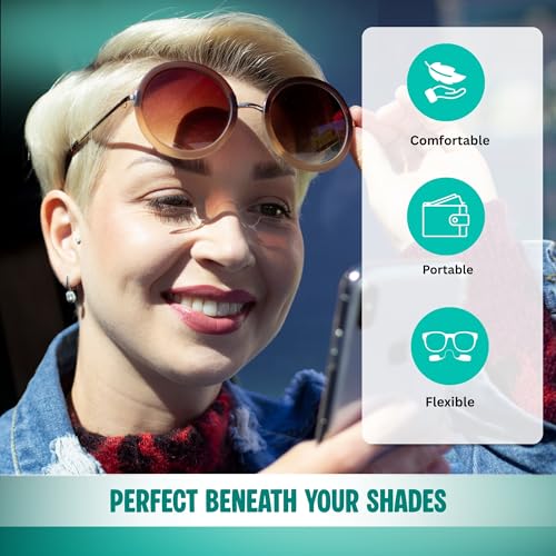 glens Unisex Armless Reading Glasses - 3 Reading Glasses Men & Women Emergency Lightweight Pocket Ultra Thin Readers (3 Pack ECO, +2.0) - Image 4