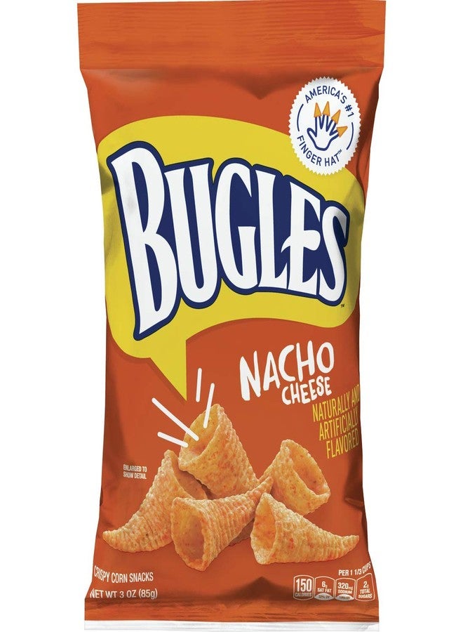 Bugles وجبات خفيفة من الذرة بوجلز، جبنة ناتشو، 3 أونصات (عبوة من 6) - Image 1