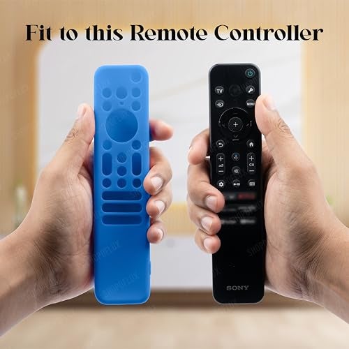SHOPOFLUX Silicone TV Remote Cover Compatible with Sony Bravia Smart Tv Voice Remote Protective case (Blue) - Image 2