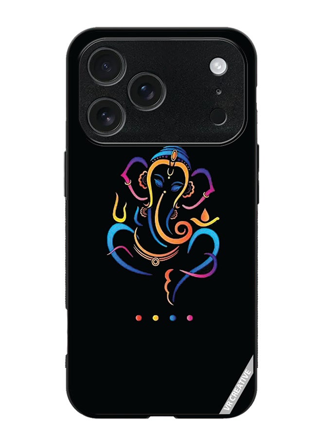 VR CREATIVE Protective Case Cover For Apple iPhone 17 Pro Max Ganesh Ji Design Multicolour