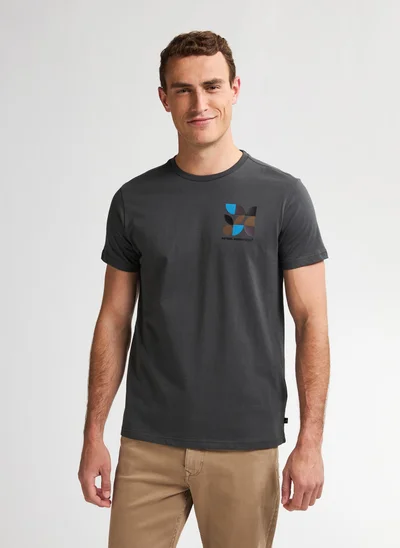 بترول اندستريز تيشيرت رجالي كلاسيك بطبعة