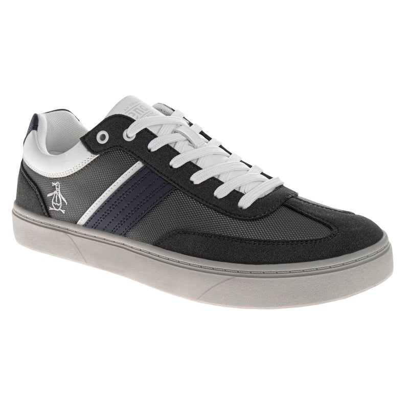 Josmo Original Penguin Men Casual Sneakers Stylish Low-Top Tennis Shoes Dark Grey Size 8.5 US Men - Image 3