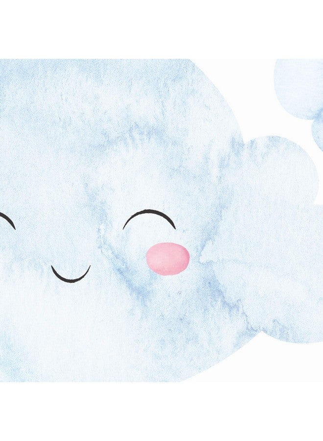 Simple Shapes Watercolor Clouds With Heart Rain - Image 4