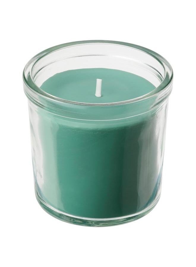 co arma Scented candle in a glass, fresh grass/light green - Image 1