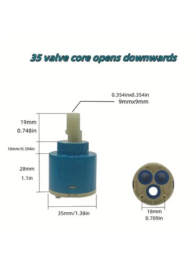Model 35 Premium Ceramic Core Faucet Valve Replacement For Kitchen Sink Shower - Image 1