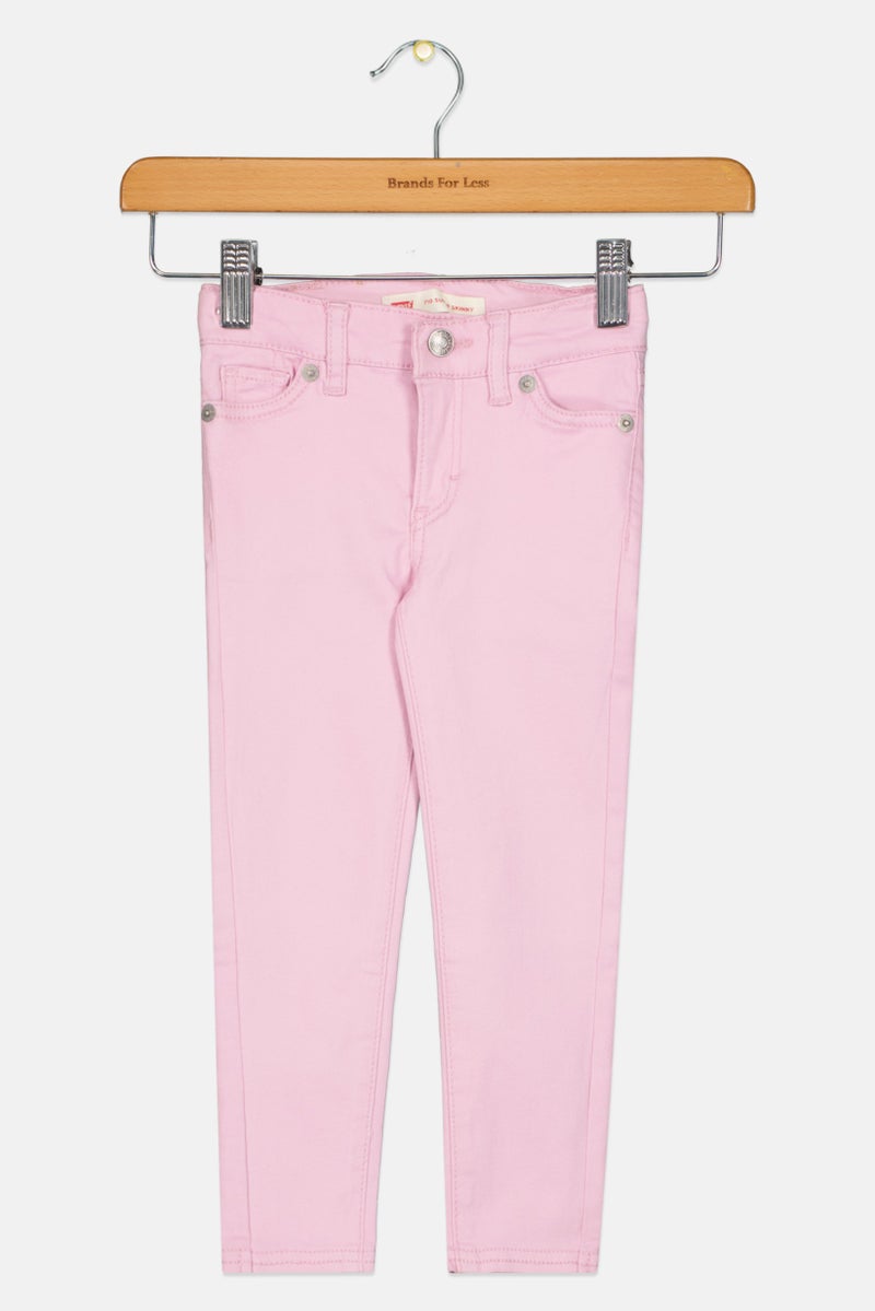 Levi's Toddlers Girl Super Skinny Fit Solid Pants, Light Lavander - Image 2