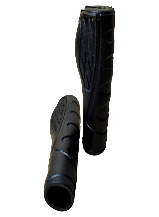 CYIDER Black Non-Toxic Soft Rubber Bicycle Handlebar Grip Set - Standard Size, Anti-Slip, Durable, Ensures Good Grip - Image 5