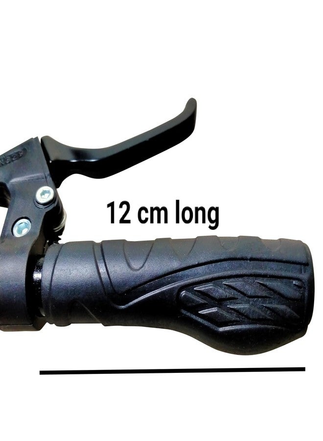 CYIDER Black Non-Toxic Soft Rubber Bicycle Handlebar Grip Set - Standard Size, Anti-Slip, Durable, Ensures Good Grip - Image 3