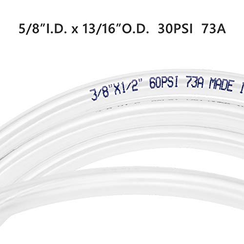 Eastrans 25ft x 5/8" ID Clear Vinyl Tubing, Flexible Hybrid PVC Tubing Hose, Lightweight Plastic Tube UV Chemical Resistant Vinyl Hose, BPA Free and Non Toxic - Image 4