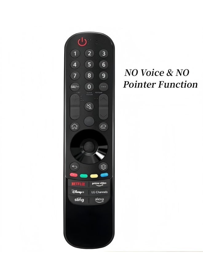 ريموت كنترولز جهاز تحكم عن بُعد جديد MR23GA ليحل محل جهاز التحكم السحري من LG، جهاز تحكم عن بُعد عالمي 2023 لأجهزة تلفاز LG الذكية (بدون وظيفة صوتية وبدون مؤشر الفأرة الهوائي)، جهاز تحكم عن بُعد لتلفاز LG متوافق مع جميع الطرازات - Image 1