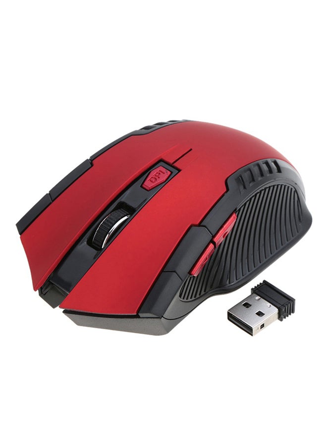 Halamodo 6-button 2.4G Wireless Transmission Mouse, 1600DPI (3 Levels)Office Mouse, Suitable for Desktop Notebooks,Mini Adapter Plug and Play - Image 1