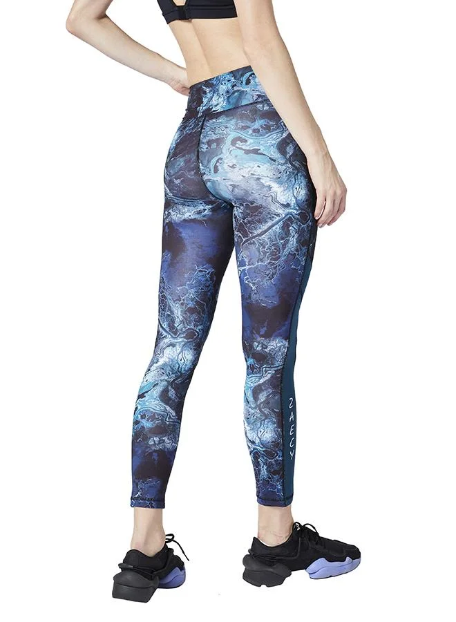 ZAECY Women's Mid-Rise Crop Leggings