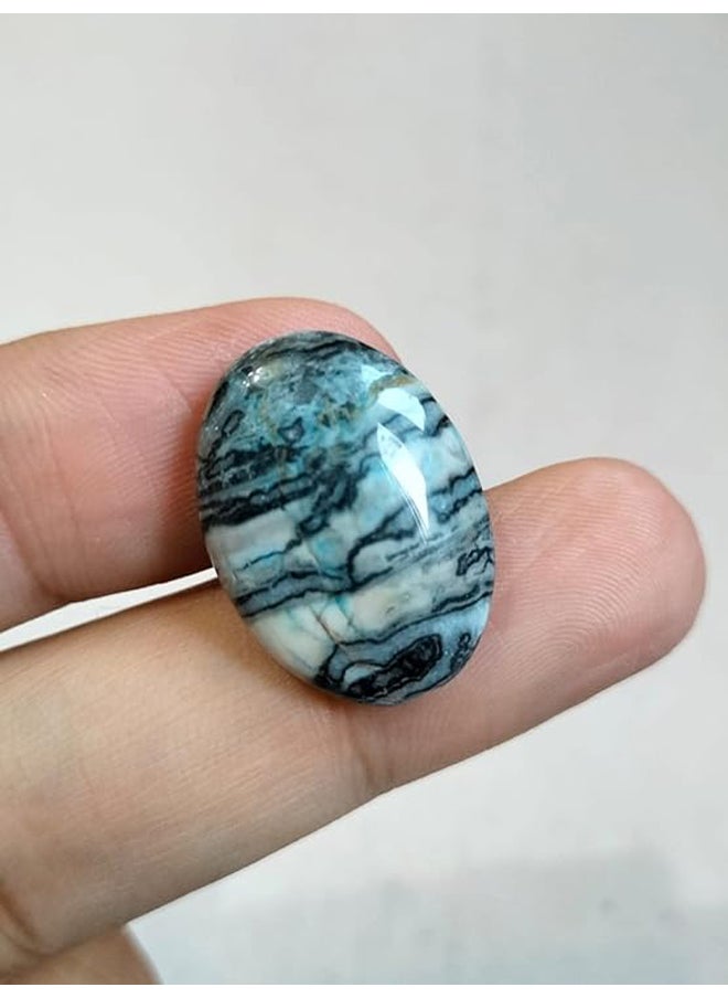 Generic - Natural Jasper Agate Double Face Gemstone Ring Or Pendant Jewelry Making - Image 1