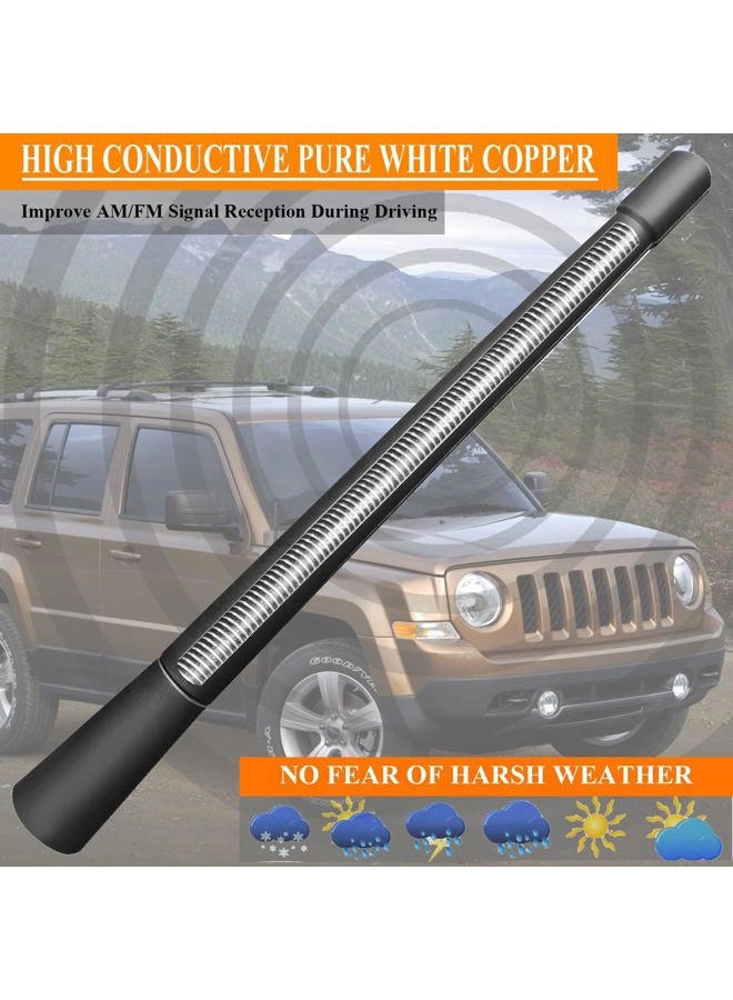 RooFox 7 Inch Antenna for Jeep Patriot (2007-2017), Jeep Patriot Antenna, Flexible Rubber Antenna Replacement Mast for Jeep Patriot 2007 2008 2009 2010 2011 2012 2013 2014 2015 2016 2017 - Image 5