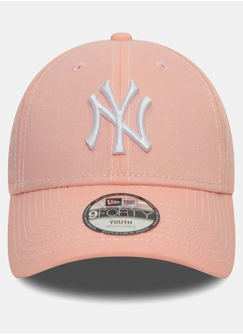 نيو ايرا Kids' MBL New York Yankees Stitch 9FORTY Cap