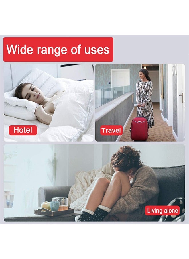 HY Portable Door Lock Extra Lock for Additional Privacy and Safety in Home,Hotel and Apartment,Prevent Unauthorized Entry,Protect Family Security in Traveling,Home,Bedroom,Hotel,Apartment(2 PCS)  - Image 5