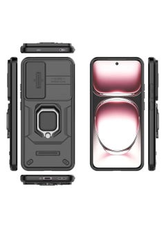 X-level OPPO Reno 12 Pro 5G Case, 360° Metal Ring Kickstand Shell, 2 in 1 Hybrid Shockproof Protective Phone Back Cover for OPPO Reno 12 Pro 5G  - Image 2
