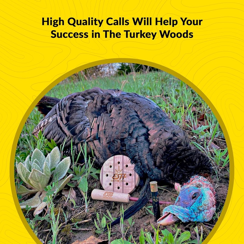 ESH Store Turkey Pot Calls – Realistic Friction Turkey Calls for Hunting – Easy-Use, High-Volume Pot Calls for Beginners & Pros - Image 3