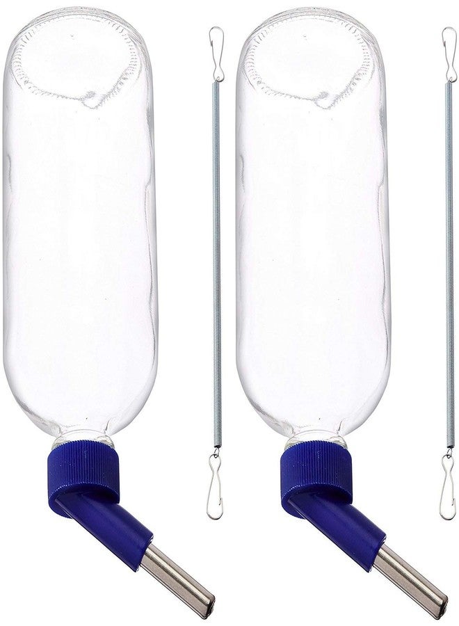 Lixit Glass Water Bird Bottles for Conures, African Greys, Quakers, Senegals,Canaries, Cockatiels, Finches, and Other Small Birds (16oz Pack of 2) - Image 1