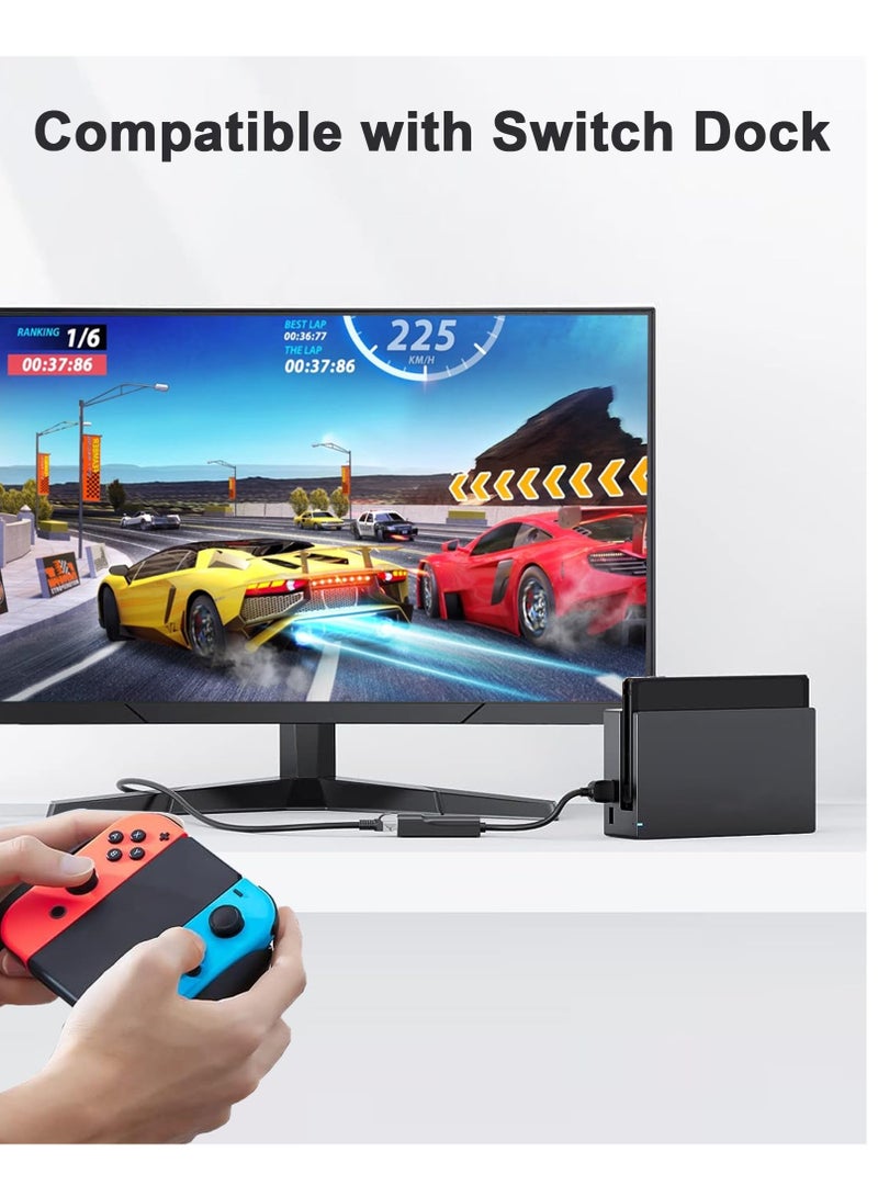 Switch Wired Internet LAN Adapter, 1000Mbps Ethernet Adapter for Nintendo Switch/Switch OLED, Wii U, Mac Computer, Windows Laptops - USB to Ethernet Adapter, USB 3.0 Network, Switch Accessories