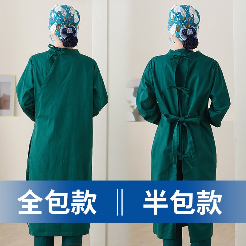 Pure Cotton Surgical Gown For Medical Professionals, Dental Implant Doctor Workwear, Green Scrub Suit, Surgical Gown For Professionals - Image 3
